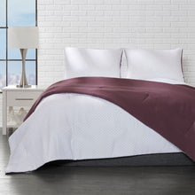 Charger l'image dans la galerie, E. Jay Bedding Co Reversible Microfiber Polka Dot Comforter Set - Eggplant