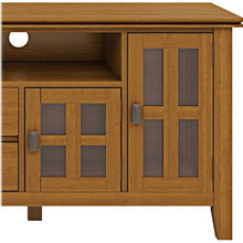 Charger l'image dans la galerie, Simpli Home - Artisan Solid Wood 72 inch Wide Transitional TV Media Stand in Honey Brown For TVs up to 80 inches - Honey Brown
