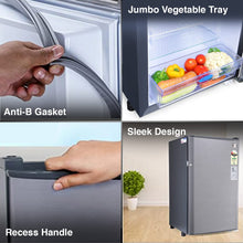 Charger l'image dans la galerie, Godrej 99 L 1 Star Direct Cool Single Door Refrigerator (RD CHAMP 114A 13 WRF ST GR, Steel Grey, Wired Shelves)