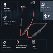 Charger l'image dans la galerie, Mivi Collar Flash Pro Bluetooth Earphones with mic