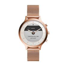 Laai prent in Gallery-kyker, Fossil Charter Hybrid Hr Smartwatch White Dial Dameshorlosie - FTW7014