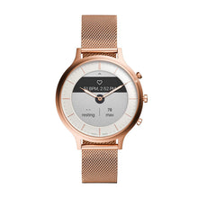 Laai prent in Gallery-kyker, Fossil Charter Hybrid Hr Smartwatch White Dial Dameshorlosie - FTW7014