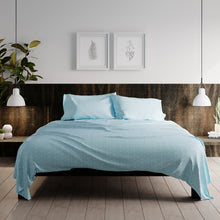 Laai prent in Gallery-kyker, Urban Loft - 4-delige Gestippelde Sheet Set - Aqua