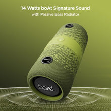 Laai prent in Gallery-kyker, BoAt Stone 1200F Sunburn Edition met tot 9 uur terugspeel en RGB-LED's 14 W Bluetooth-luidspreker (blou, stereokanaal)
