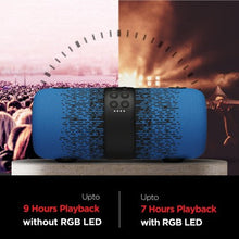 Laai prent in Gallery-kyker, BoAt Stone 1200F Sunburn Edition met tot 9 uur terugspeel en RGB-LED's 14 W Bluetooth-luidspreker (blou, stereokanaal)