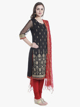 Laai prent in Gallery-kyker, Sequin geborduurde Kurta & Dupatta-stel