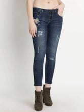 Charger l'image dans la galerie, DJ & C Featherlight Slim Fit Distressed Jeans With Embroidery