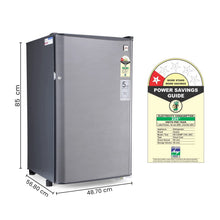 Charger l'image dans la galerie, Godrej 99 L 1 Star Direct Cool Single Door Refrigerator (RD CHAMP 114A 13 WRF ST GR, Steel Grey, Wired Shelves)
