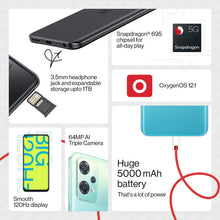 Charger l'image dans la galerie, OnePlus Nord CE 2 Lite 5G (Black Dusk, 6GB RAM, 128GB Storage)
