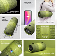 Laai prent in Gallery-kyker, BoAt Stone 1200F Sunburn Edition met tot 9 uur terugspeel en RGB-LED's 14 W Bluetooth-luidspreker (blou, stereokanaal)
