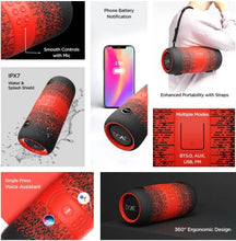 Laai prent in Gallery-kyker, BoAt Stone 1200F Sunburn Edition met tot 9 uur terugspeel en RGB-LED's 14 W Bluetooth-luidspreker (blou, stereokanaal)
