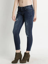 Charger l'image dans la galerie, DJ &amp; C Featherlight Slim Fit Distressed Jeans With Embroidery
